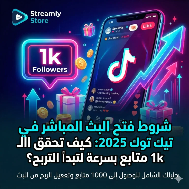 شروط فتح البث المباشر في تيك توك 2025: كيف تحقق الـ 1k متابع بسرعة لتبدأ التربح