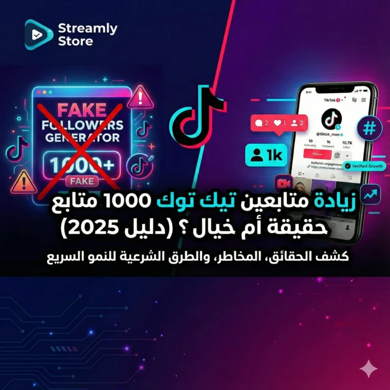 زيادة متابعين تيك توك 1000 متابع مجاناً في 5 دقائق: حقيقة أم خيال؟ (دليل 2025)