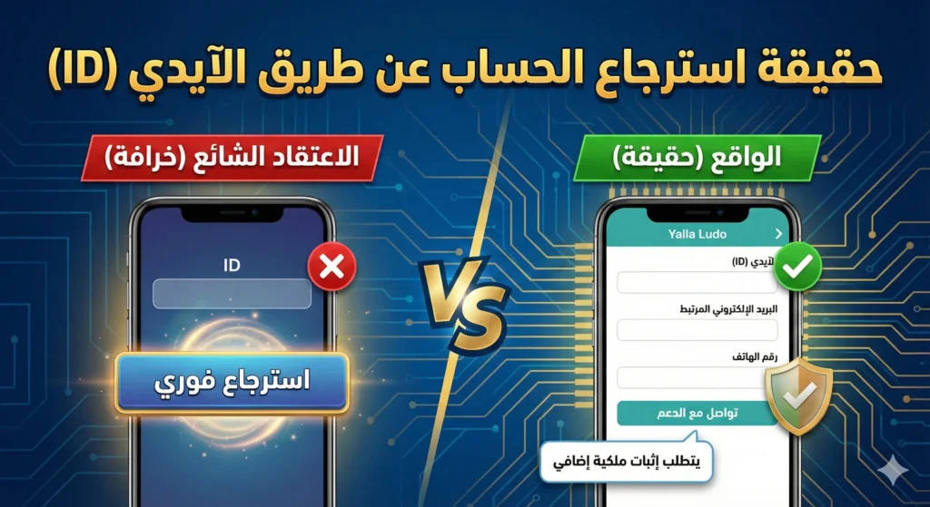 استرجاع الحساب عن طريق الايدي